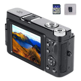 4K Digital Camera 48MP with Flip Screen 16X Zoom and 32GB TF Card