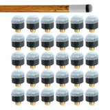 30Pcs 10mm Snooker Cue Tips Screw-On Billiard Stick Accessories