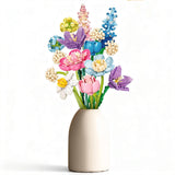888PCS Botanical Collection Building Block Toy – Flower Bouquet Construction Set