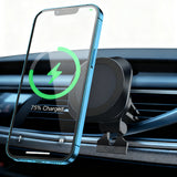 15W Snap-On Wireless Car Phone Charger Mount Compatible with iPhone 12/13 Series