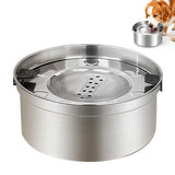 Floating Pet Water Food Bowl 304 Stainless Steel with Removable Plate