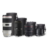 DSLR Camera Lens Pouch Case 4 Pack Compatible with Canon Nikon Sony Panasonic