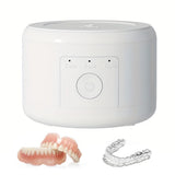 Retainer Dental Cleaner Machine Dentures Cleaner for Night Guards Aligner Jewelry with 180ML Capacity