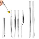 7Pcs Kitchen Cooking Tongs Tweezers for Chef Serving Food Grill BBQ