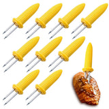 10 PCS Stainless Steel Corn Holders for BBQ
