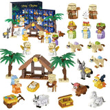 Christmas Advent Calendar – 24-Day Building Block Nativity Toy Gift for Kids
