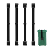 4Pcs Trash Can Locks Metal Double Claw Strap for Outdoor Waste Bin Lid Lock