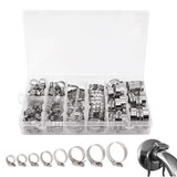 91PCS Stainless Steel Hose Clamps Worm Gear Kit