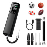 Electric Ball Pump with LCD Display and Flashlight for Basketball Soccer Football