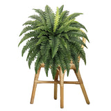 Ferns Artificial Bush Plants Large Artificial Boston Ferns with 38 Fronds for Outdoors Home Decor