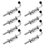 8 Pcs Spring Bolt Latches Galvanized Iron 1.2cm Diameter 16.5cm