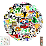 50Pcs Soccer Stickers for Boys Girls Teens Soccer Stickers for Water Bottle Laptop Decoration