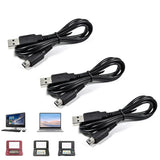 3 PCS USB Charging Cables Compatible with Nintendo 3DS XL 2DS XL DSi