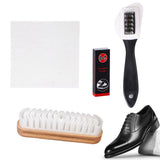 4 PCS Suede Leather Shoe Cleaning Brush Set with Cloth and Eraser