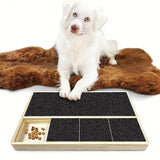 Dog Durable Wooden Nail Scratch Pad Portable Multi-Functional Nail Care Boards for Indoor/Outdoor Training