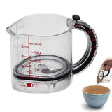 Adjustable 4-in-1 Measuring Cup with Scraper Base for Baking Cooking Use