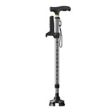 Elder Folding Walking Stick Walking Cane Height Adjustable LED Light