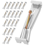 20 PCS Quick Screw Hidden Rain Gutter Bracket Hangers clip style Heavy Duty