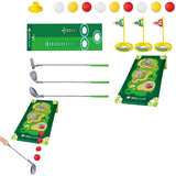 Golf Toy Set Retractable Golf Clubs with Scorecard and Storage Bag Outdoor Yard Games