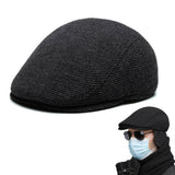 Men's Wool Flat Cap Retro Golf Driving Hat