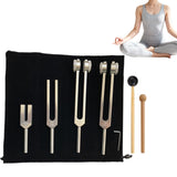 4PCS Tuning Fork Set with Mallet – Sound Tool