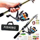Sea Fishing Rod Combo Kit with Lures for Saltwater Fishing