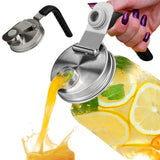 Mason Jar Lid Stainless Steel with Handle and Pour Spout Cap