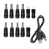 USB to DC 5V Cable 5.5x2.1mm with 11 Connectors