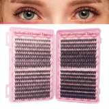 640Pcs Lash Clusters Kit Eyelashes Clusters Kit D Curl Fluffy Wispy False Eyelashes