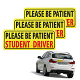 3PCS Student Driver Car Signs Please Be Patient