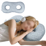 Figure-8 Ear Protection Pillow with Double Holes