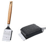 Stainless Steel Bristle-Free Grill Brush & Scraper Outdoor Grill Cleaner