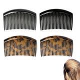 4PCS Large French Side Hair Combs with 23 Teeth for Twist Braid Styling