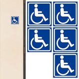 5 PCS Handicap Parking Disabled Decal Sticker Vinyl for Vehicle Window Car