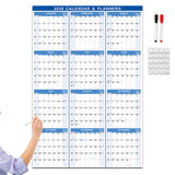 2026 Wall Calendar 12-Month Annual Yearly Wall Planner Horizontal & Vertical