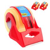 3 Pcs Tape Dispensers Handheld with 3 Rolls for Packing Box Sealing