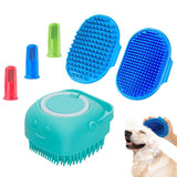 6PCS Dog Bath Brush Set with Finger Toothbrush for Pets