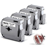 12mm Label Maker Tape Compatible with Brother MK231