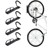 4PCS Steel Bicycle Wall Rack Mount Bike Garage Stand Holder Storage Hanger Hook