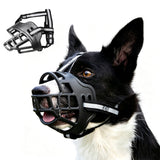 Rubber Dog Muzzle Breathable with Reflective Strap for Walks