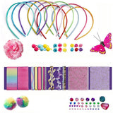 Headband Making Kit – DIY Hair Accessories Set Gift for Girls Ages 8-12