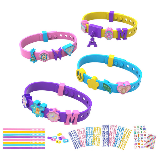 DIY Friendship Bracelet Making Kit with Stickers – Wristband Craft Kit for Girls