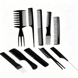 10Pcs Hair Combs Salon Hairdressing Hair Style Barber Plastic Brush Comb