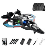 Remote Control Airplane Toy with 360-Degree Flips and 3 Batteries for Kids
