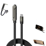 2-in-1 Angled Fast Charging Cable with Phone Stand for Gaming