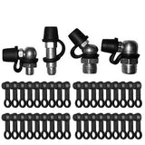40 PCS Universal Rubber Brake Bleeder Screw Dust Caps for Cars Motorcycles