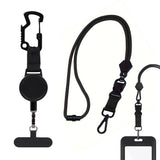 Retractable Key Chain Key Holder Belt Clip with Lanyard for Hiking & Travel