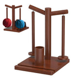 Wooden Yarn Holder for Fiber Crafts with Phone Stand