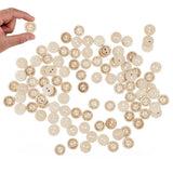 100pcs Engineered Wooden Button Craft Sewing DIY Handmade With Love Wooden Buttons