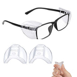 4-Pack Clear Side Shields – Flexible Universal Eye Protection for Glasses